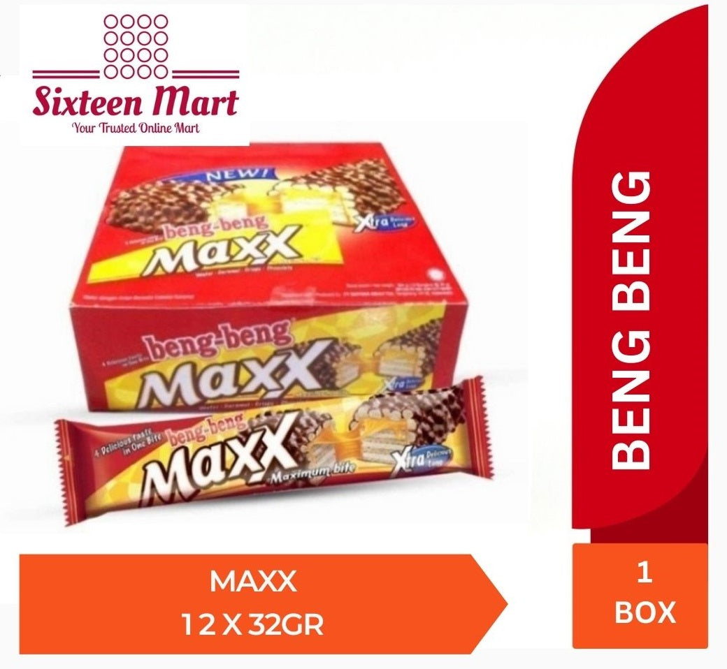 Beng Beng Wafer Extra Chocolate & Caramel 1 box | Beng Beng Maxx | bengbeng max | Share It | Kalpa (SG)