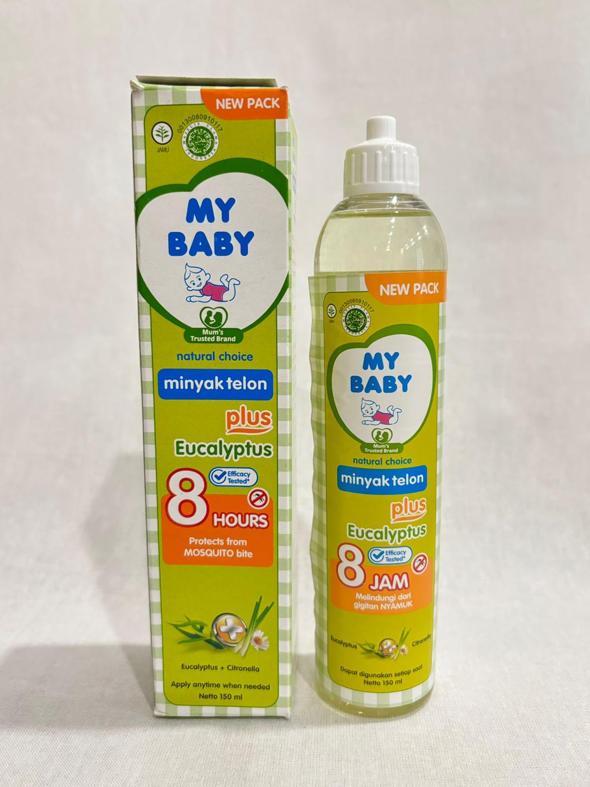 SG Bundle 1/3/6 Minyak Telon Oil My Baby Plus Eucalyptus 8 Hours mybaby minyaktelon (SG)