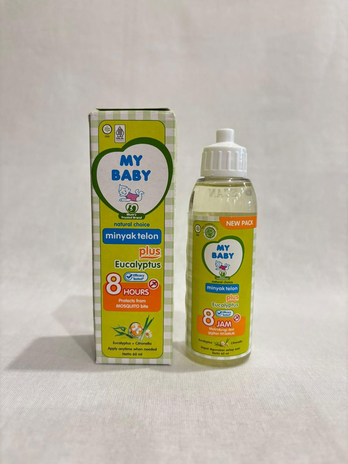 SG Bundle 1/3/6 Minyak Telon Oil My Baby Plus Eucalyptus 8 Hours mybaby minyaktelon (SG)