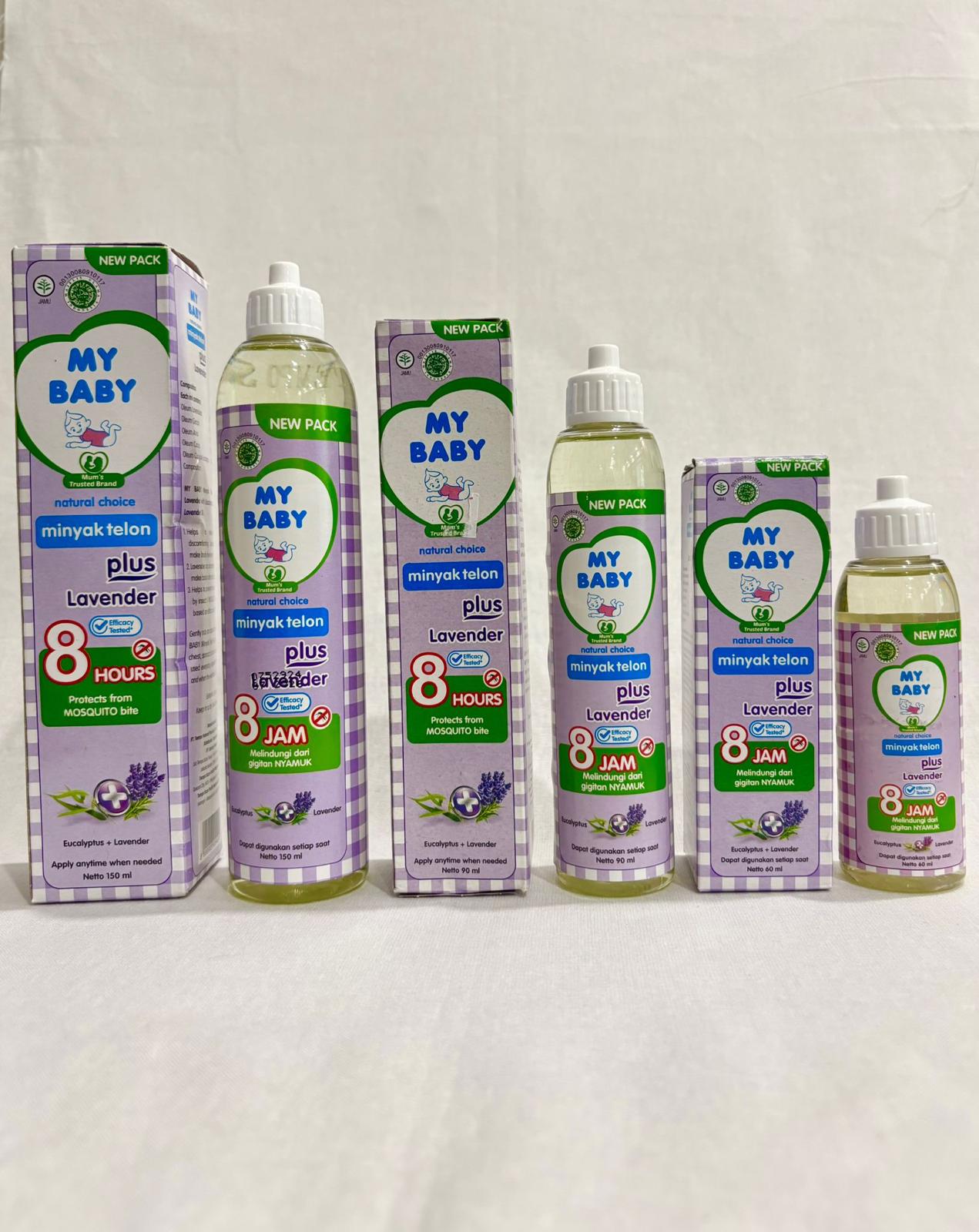SG Bundle 1/3/6 Minyak Telon Oil My Baby Plus Lavender 8 Hours mybaby minyaktelon (SG)