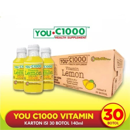 You C1000 140 ml or 500 ml - VITAMIN C 1000 Drink Lemon, Orange BUNDLE per CTN (SG)