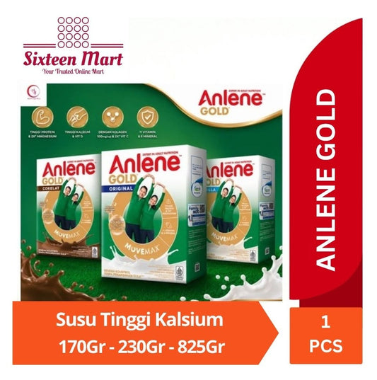 Susu ANLENE GOLD Original Vanilla Cokelat 170Gr 230Gr 825Gr Tinggi Kalsium (SG)