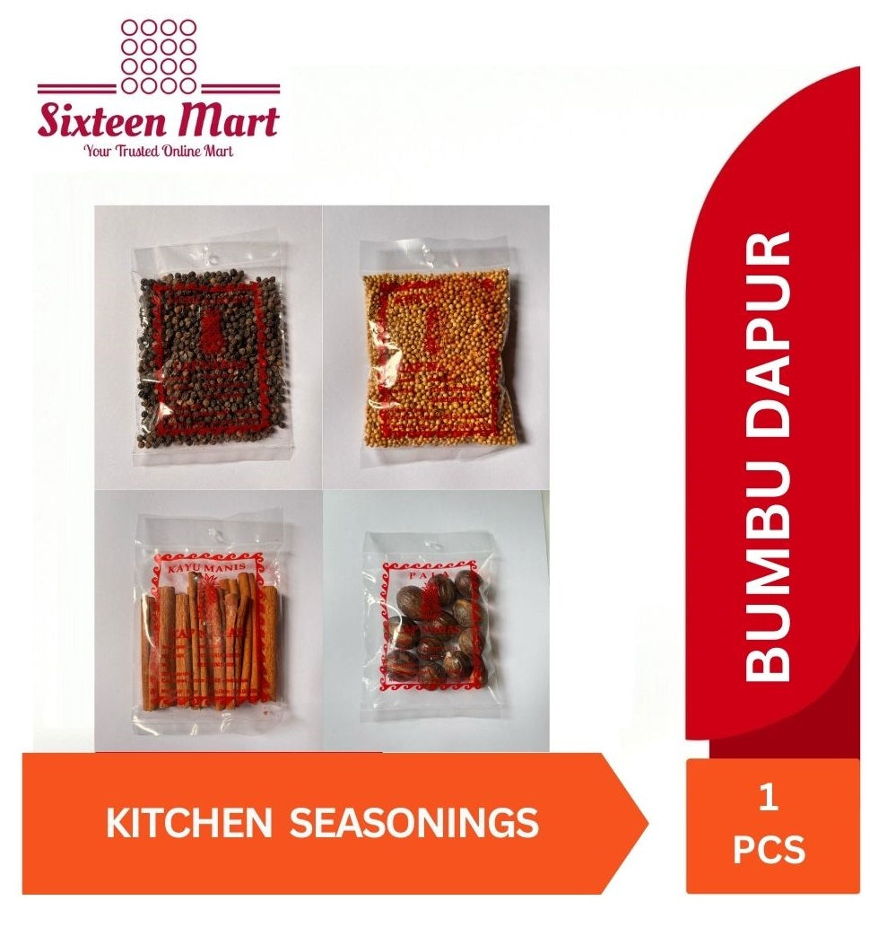Bumbu Dapur Bumbu Masak | Kitchen Seasonings | Ketumbar Merica Pala Kapulaga Kayu Manis Cengkeh Jinten (SG)