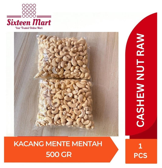 Healthy RAW Cashew Nut / Kacang Mente Original / Mede Mentah 500 GR (SG)