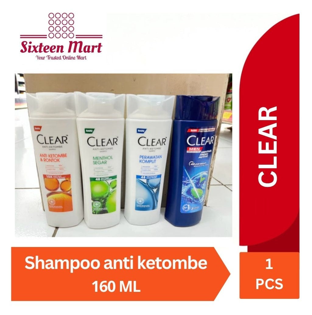 CLEAR Shampoo Anti Ketombe & Rontok All Best Varian 160ML (SG)