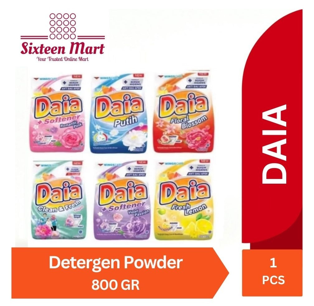 DAIA Excellent Washing & Laundry Detergen Powder 800GR (SG)