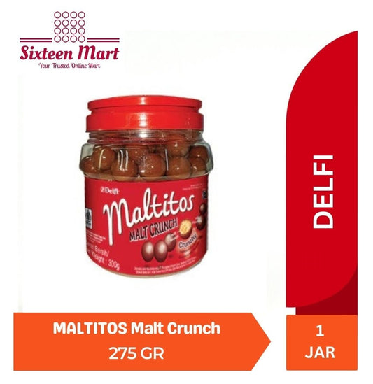 DELFI MALTITOS MALT CRUNCH JAR / TOPLES 275GR (SG)