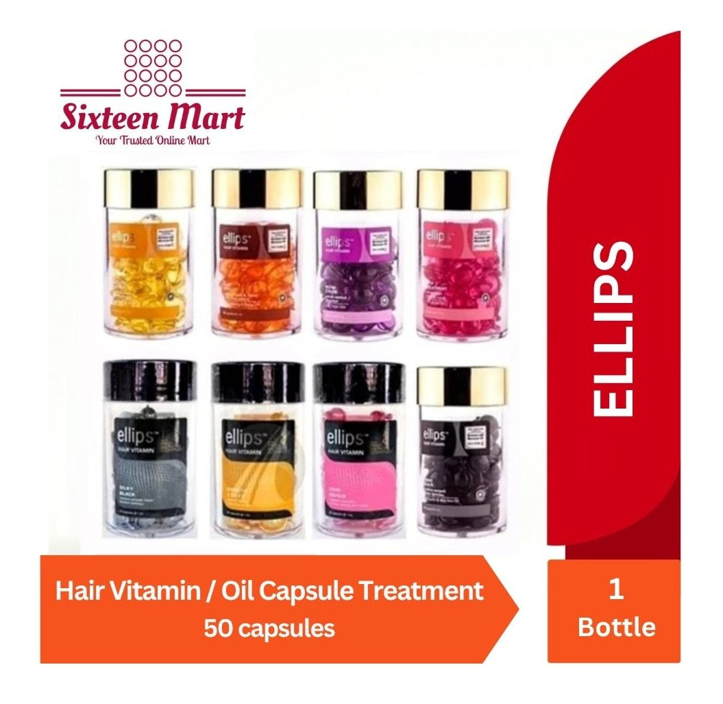 ELLIPS Hair Vitamin Rambut - Hair Vitamin Pro Kreatin Complex Bottle 50 oil capsules (SG)