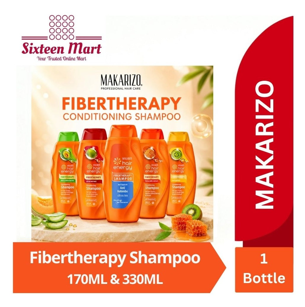 Makarizo Hair Energy Fibertherapy Conditioning Shampoo 170ml and 330ml (SG)