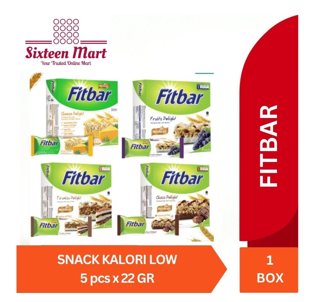 Multigrain FITBAR Fit BAR SNACK KALORI LOW Box 5 PCS X 22 GR (SG)