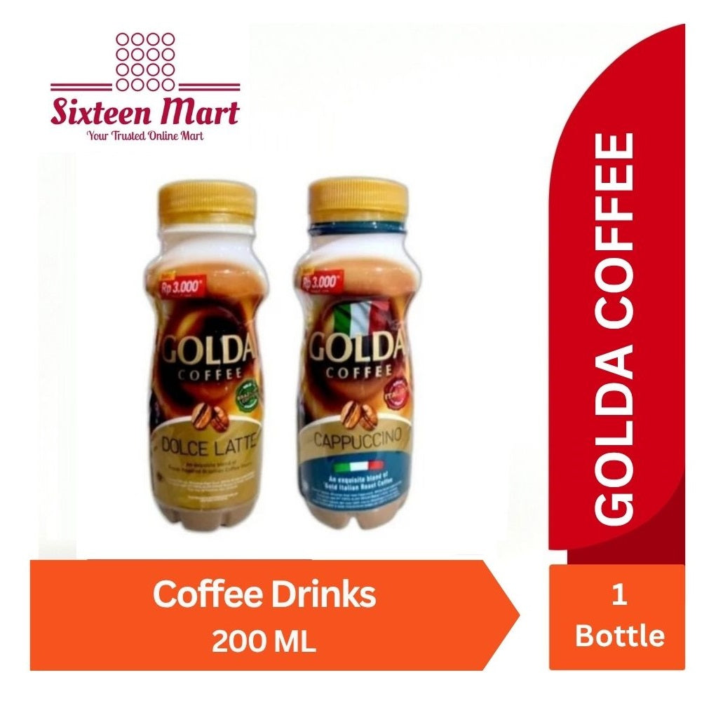 GOLDA COFFEE Dolce Latte / Cappuccino Premium Roasted Ready To Drink 200ml (SG)