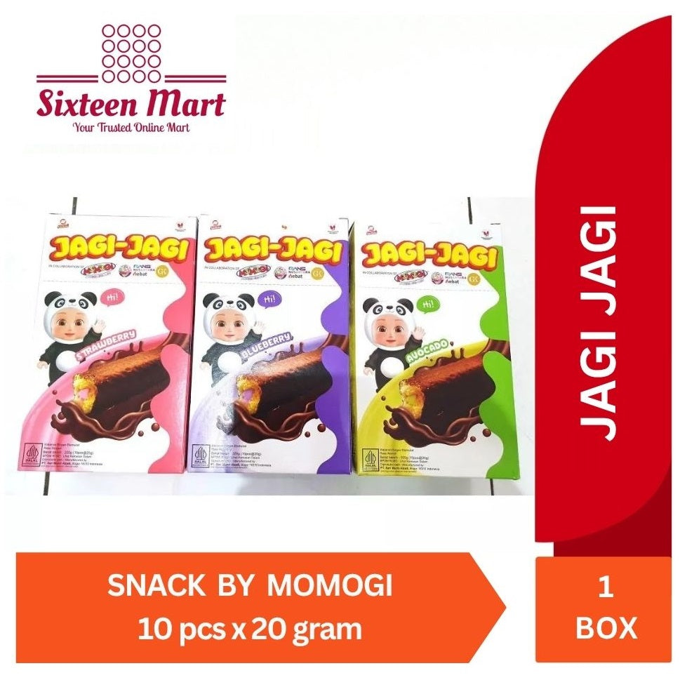 MOMOGI JAGI-JAGI Snack Jajan Lagi ( Rans Nusantara ) per BOX 10PCS X 20GR (SG)
