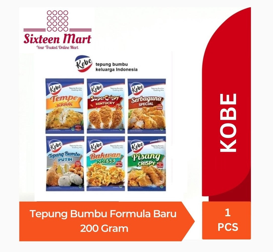 Kobe Tepung Tempe Kriuk Bakwan Kress 200 gr Bumbu Masak Instan Renyah (SG)