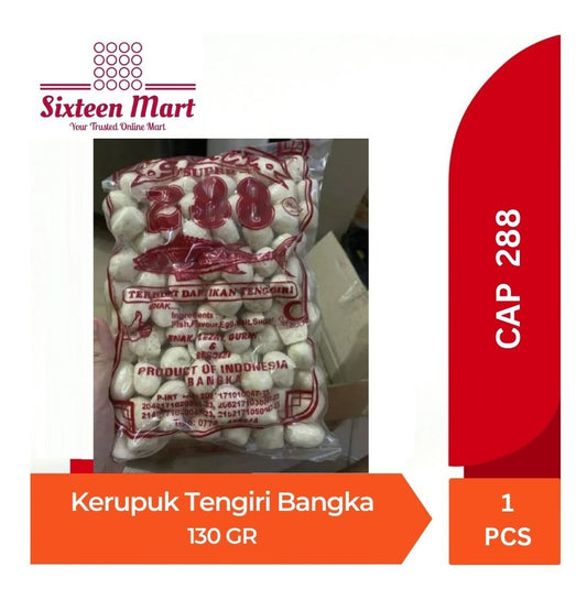 KERUPUK IKAN TENGIRI Cap 288 Fish Crackers OR Cap Ayam Jago OR Cap Pagoda Mas (SG)