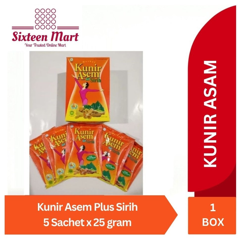 KUNIR ASEM PLUS SIRIH 1 BOX ISI 5 - MENGURANGI LEMAK (SG)