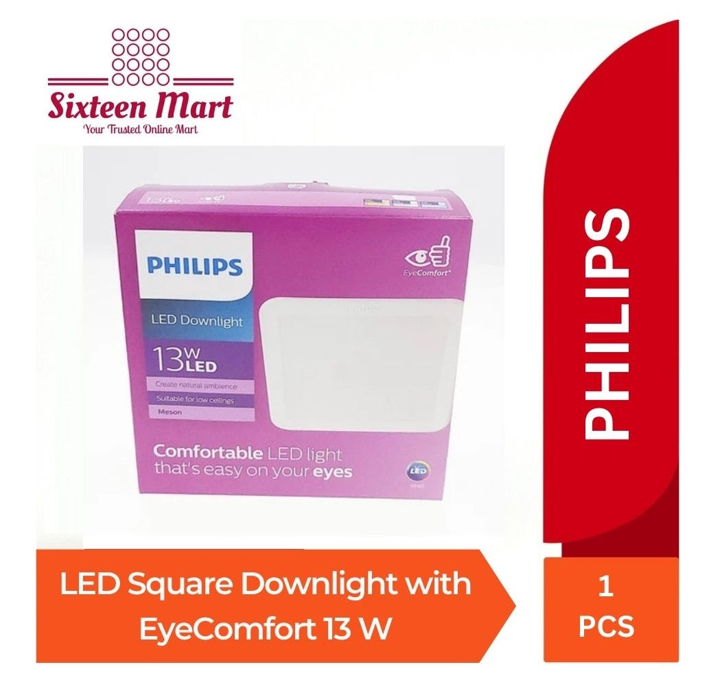 Philips Meson LED Square Downlight with Interlace Optics Technology & EyeComfort (SG)