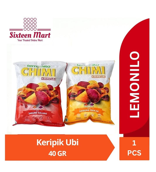 CHIMI Lemonilo Keripik Ubi 40GR rasa jagung bakar dan karamel mentega (SG)