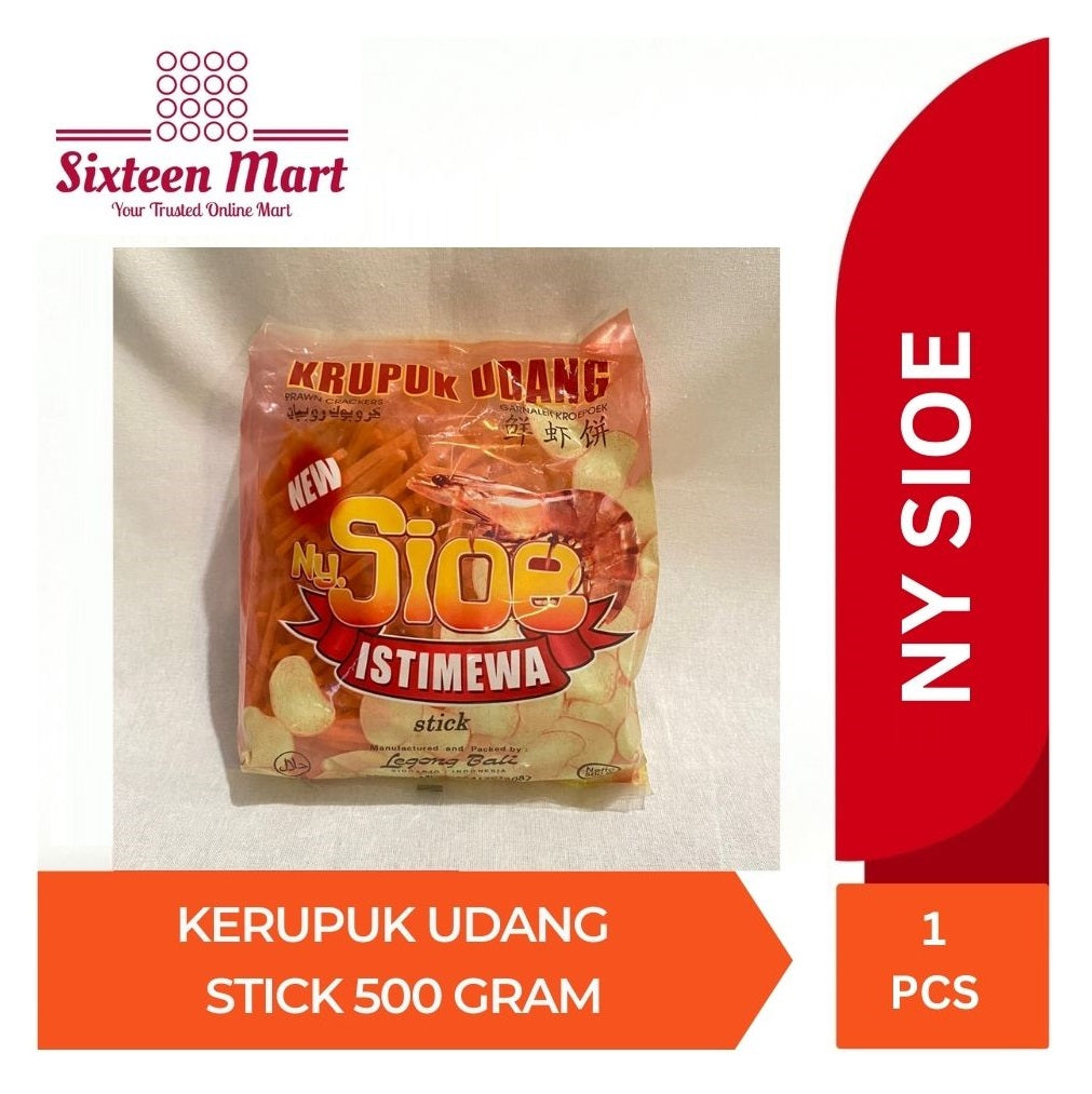 Ny SIOE Kerupuk Udang STICK Prawn Crackers Istimewa (SG)