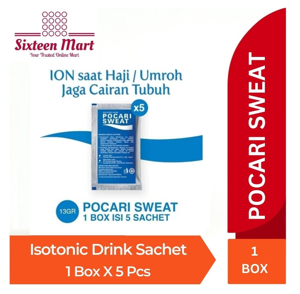 POCARI SWEAT Isotonic Drink Box Sachet 5X13GR OR Bottle 500ML (SG)