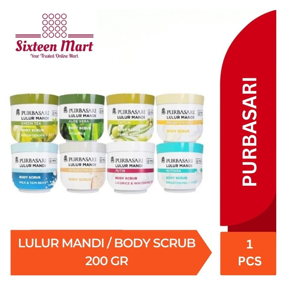 Lulur Mandi PURBASARI Body Scrub 200GR (SG)