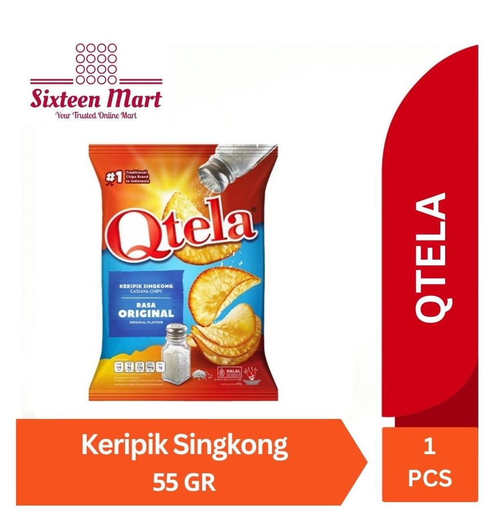 QTELA Singkong Original 55 Gr Cassava Chips (SG)