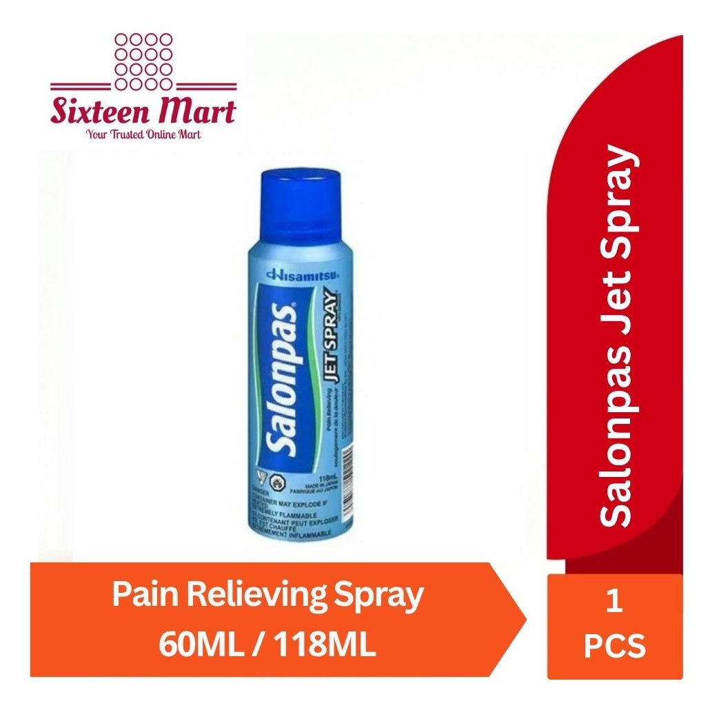 Salonpas Jet Spray pereda nyeri otot dan sendi 60ML & 118ML (SG)