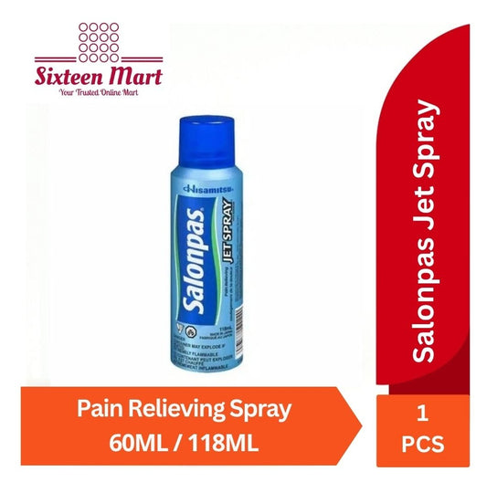 Salonpas Jet Spray pereda nyeri otot dan sendi 60ML & 118ML (SG)