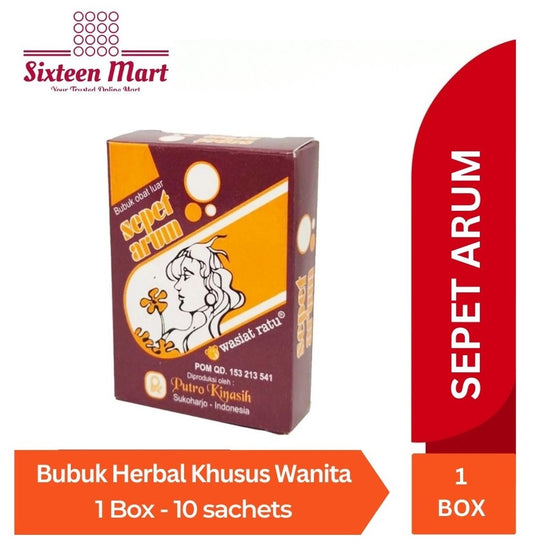 SEPET ARUM Herbal Formulated for woman 1 box contain 10 sachets (SG)