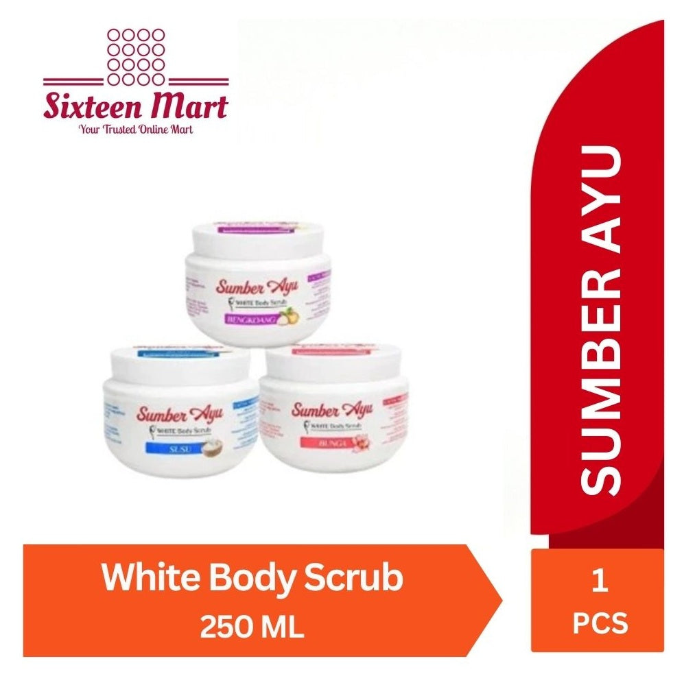SUMBER AYU White Body Scrub 250 ML Lulur Mandi (SG)