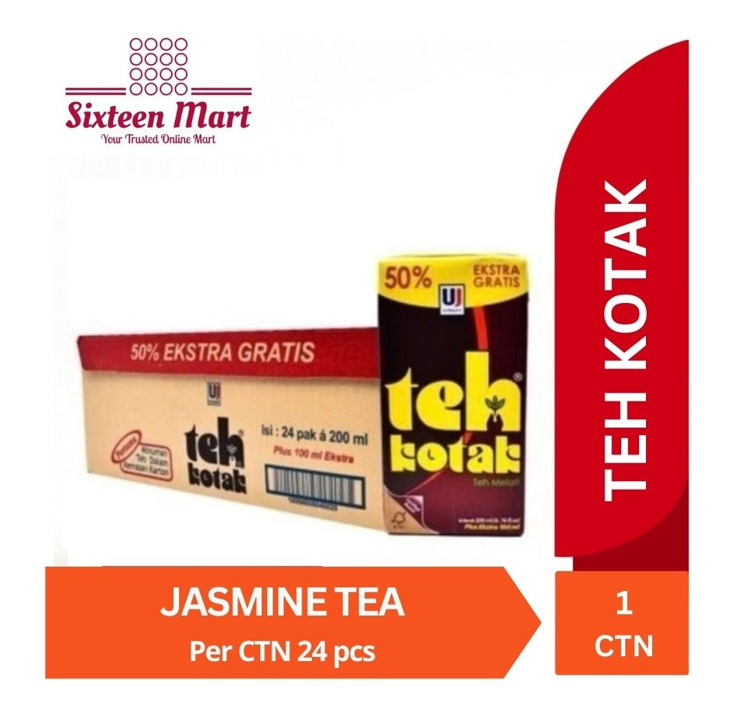 Teh KOTAK JASMINE | LEMON | MANGO | APPLE Bundle 1 CTN (TetraPack) 300ML (SG)