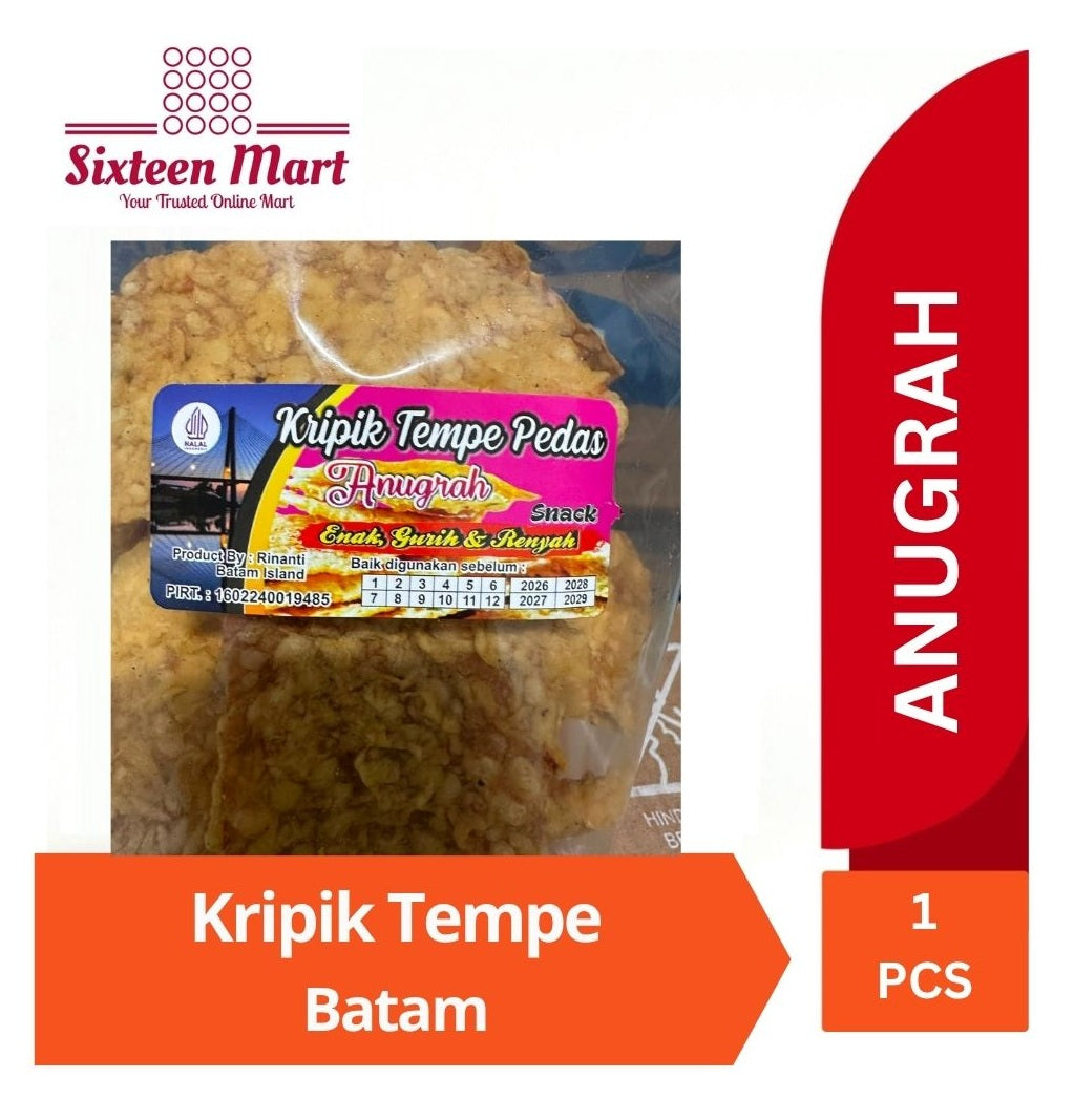Keripik Tempe Kripik Tempeh Chips ANUGRAH Gurih dan Renyah (SG)