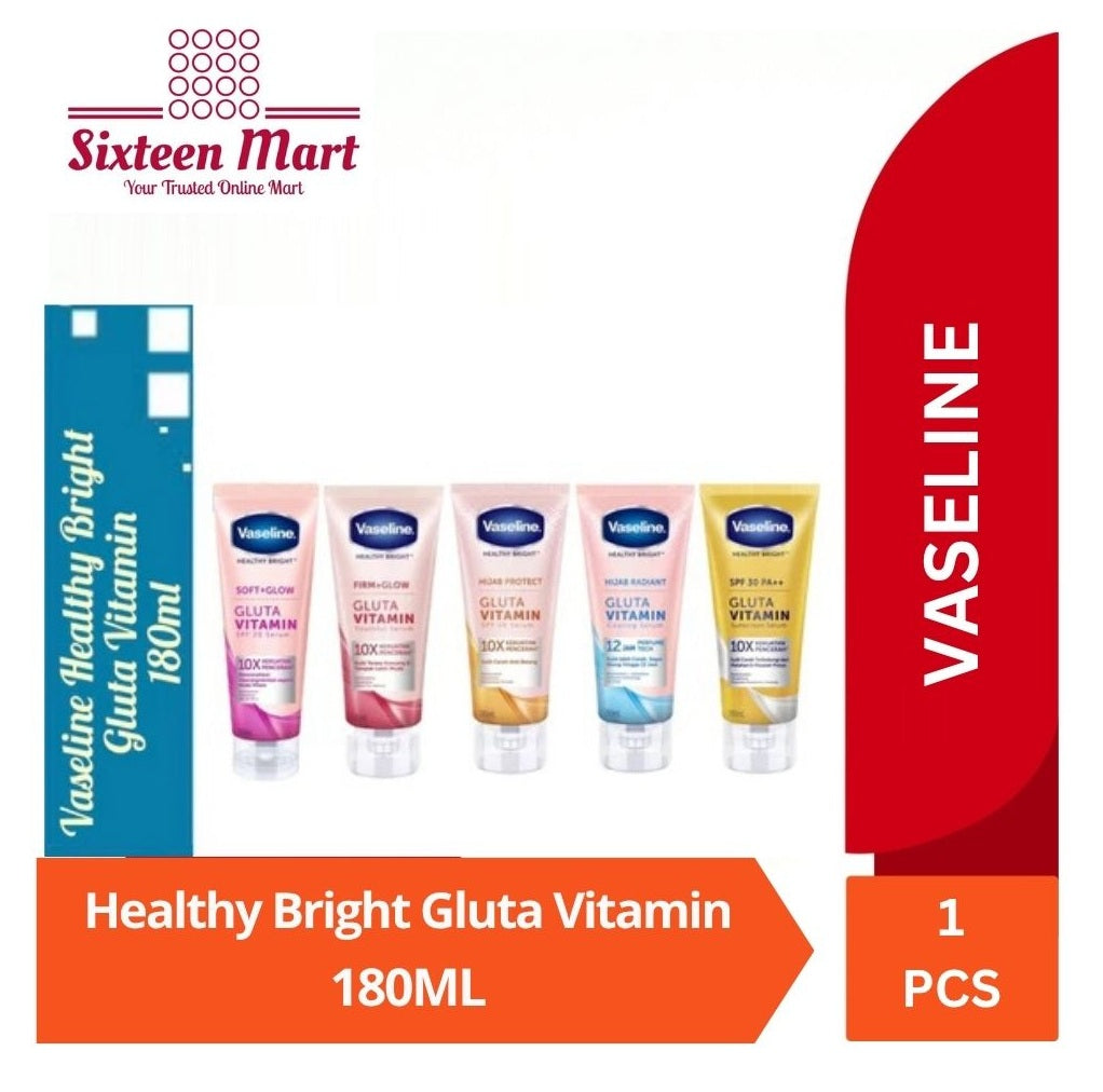 Vaseline Healthy Bright Gluta Vitamin Soft Glow / Fresh Glow / Firm Glow / Hijab Protect / Hijab Radiant / Sunscreen Serum SPF30++ (SG)