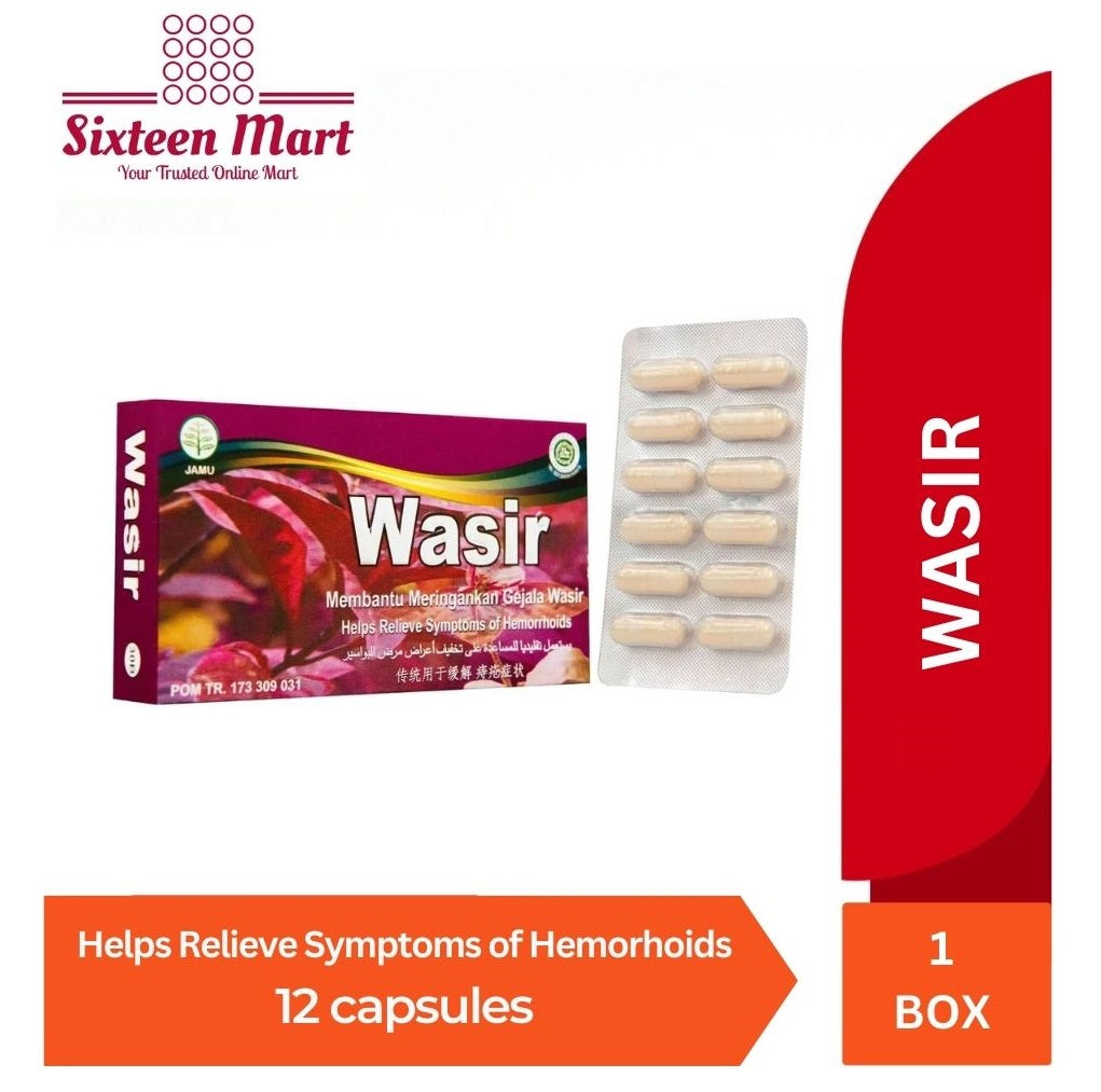 Jamu Herbal WASIR 12 Kapsul Meringankan Wasir (SG)