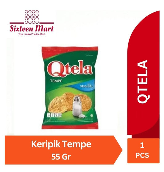 QTELA Tempeh Chips Keripik Tempe 55 gram Crispy Delicious (SG)