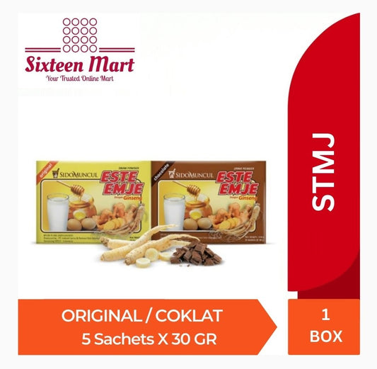 SIDOMUNCUL STMJ Susu Telur Madu Jahe | Jahe Wangi |  1 box 5 sachets Minuman Tradisional & Herbal (SG)