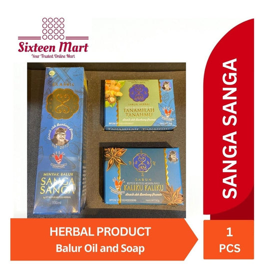 SANGA SANGA Herbal Balur Oil and Herbal Soap | Classic Ultimate | Tanamilah Tanahku Tanahmu | Kaliku (SG)