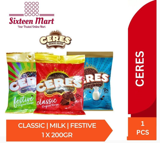 Ceres Meises Classic or Milk or Festive 1 Sachet x 200 gram (SG)