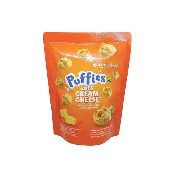 Kartika Toast Puffies Soes Cream Cheese OR Choco OR Strawberry Crispy Puff Chocolate (SG)
