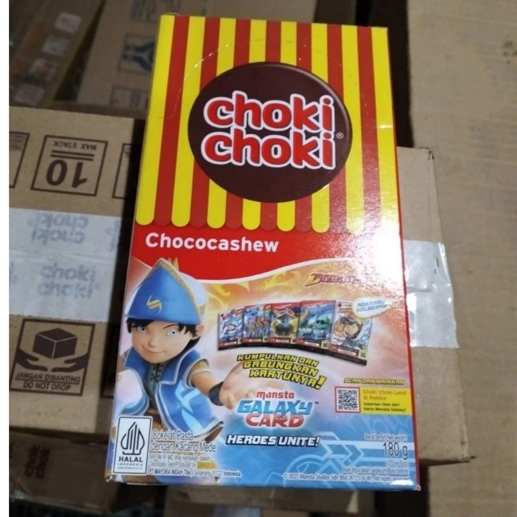 Choki Choki Chococashew 180gr per BOX (20 pcs x 9gr) (SG)