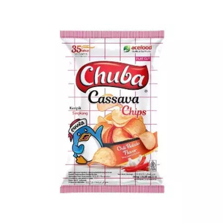 CHUBA Cassava Chips Balado Spicy / Barbeque BBQ / Seaweed Keripik Singkong 125 gram (SG)