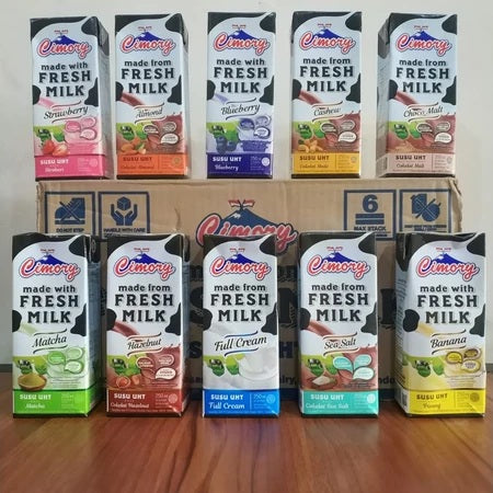 CIMORY Susu UHT Freshmilk best varian Bundle CTN 24PCSX250ML (SG)