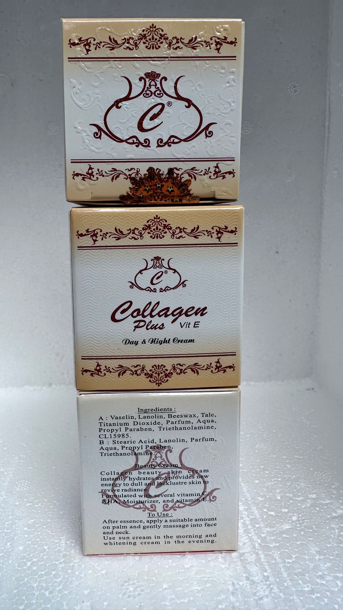 Collagen Cream Siang dan Malam Plus Vitamin E Original (SG)