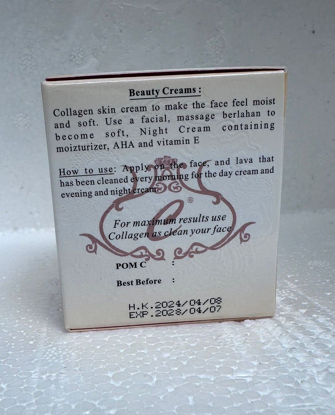 Collagen Cream Siang dan Malam Plus Vitamin E Original (SG)