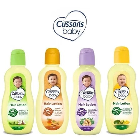 CUSSONS Baby Hair Lotion 200ml - Merawat Rambut & Kulit Kepala Bayi 100ml + 100ml (SG)