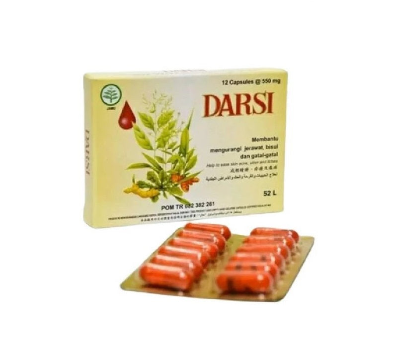 Kapsul DARSI Membantu Mengatasi Jerawat, Bisul & Gatal (SG)
