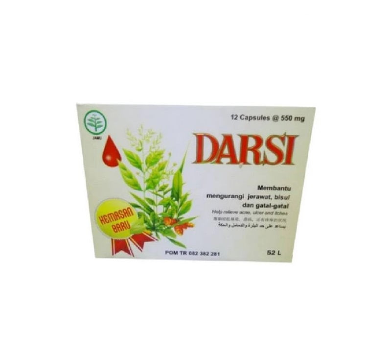 Kapsul DARSI Membantu Mengatasi Jerawat, Bisul & Gatal (SG)