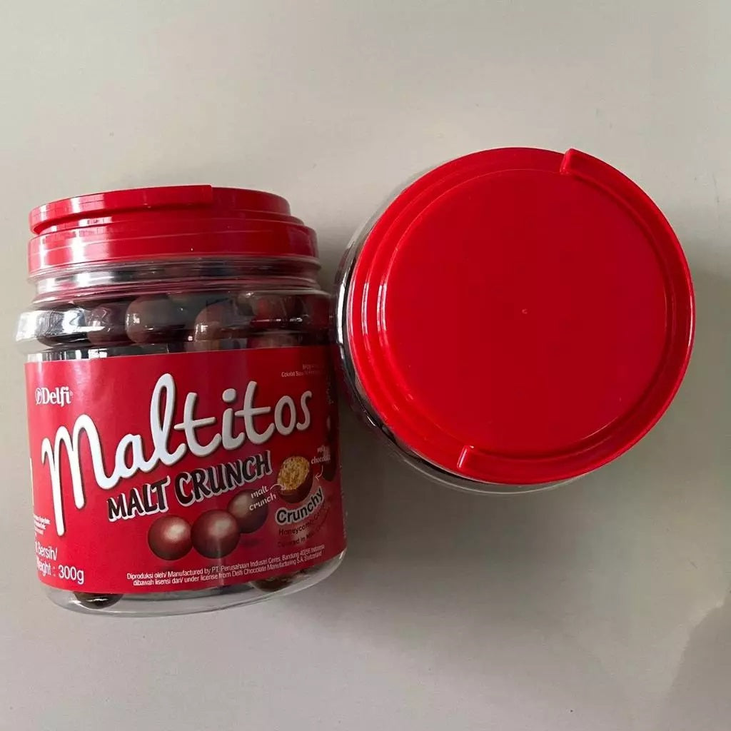 DELFI MALTITOS MALT CRUNCH JAR / TOPLES 275GR (SG)