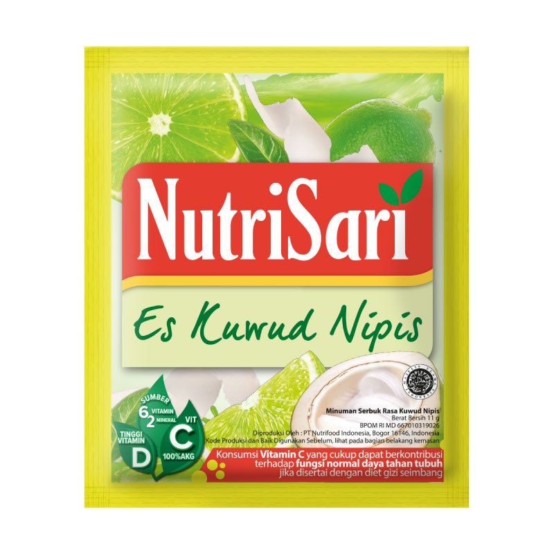 NutriSari Drink Sachet - Minuman Buah Vitamin C Vitamin D 10pcs AVAILABLE ALL VARIAN (SG)