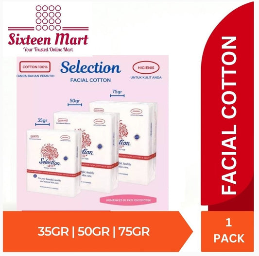 Selection Facial Cotton | Kapas Wajah - 35gr | 50gr | 75gr (SG)