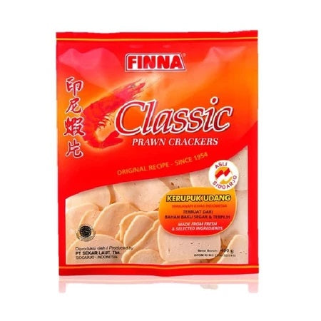 Finna PREMIUM CLASSIC Shrimp Cracker (Kerupuk Udang) Oval OR Stick 400gram (SG)